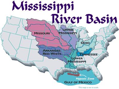 Map of Mississippi River Basin